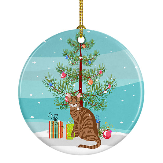 Buy this Toyger Cat Christmas Ceramic Ornament