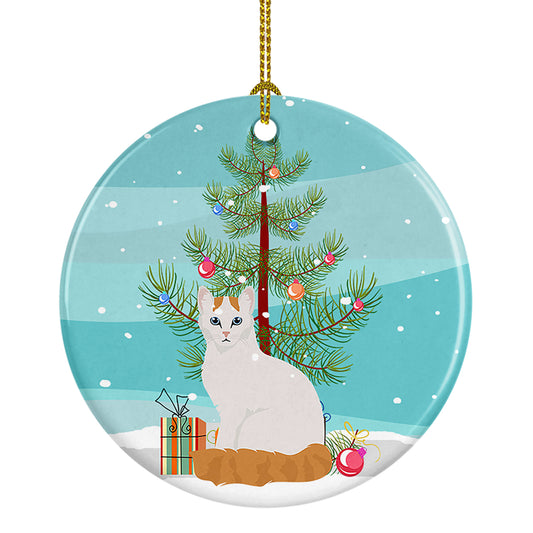 Buy this Turkish Van Cat Christmas Ceramic Ornament