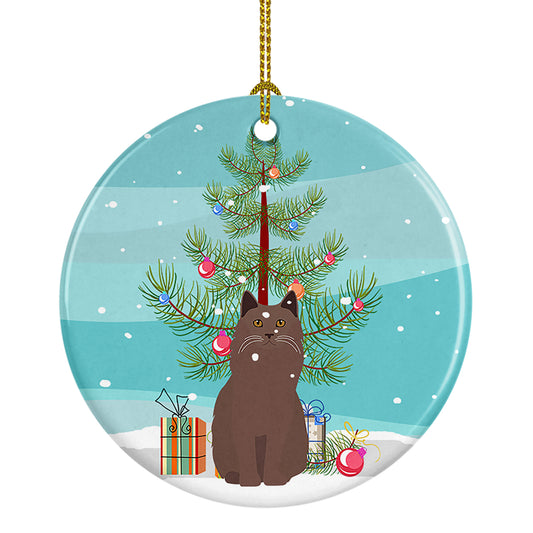 Buy this York Chocolate Cat Christmas Ceramic Ornament