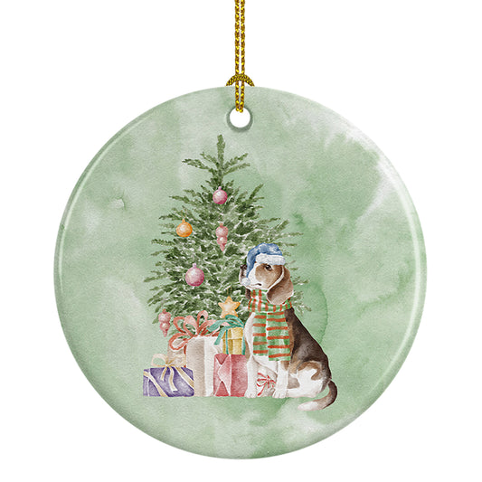 Buy this Beagle Christmas Presents and Tree Ceramic Ornament