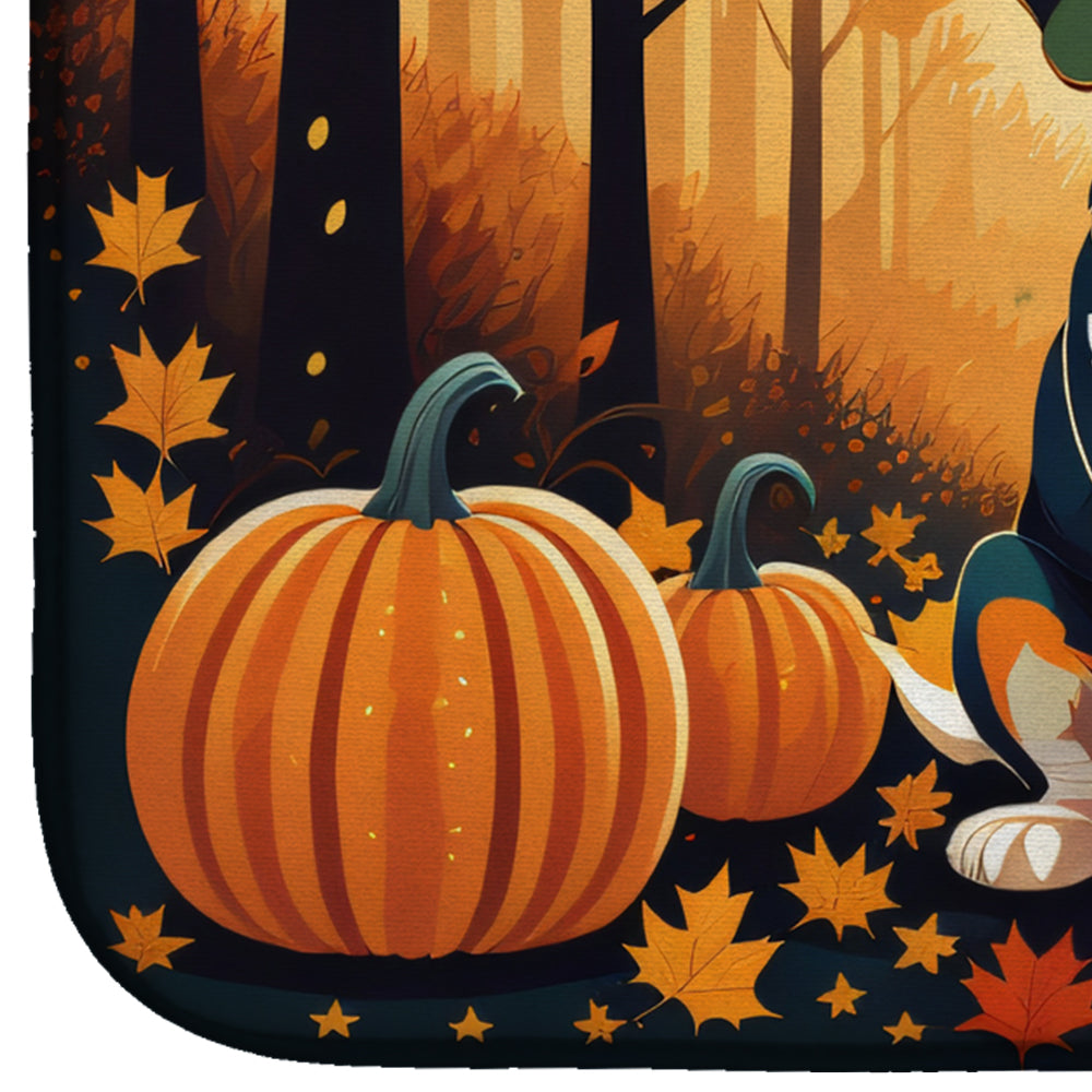Beagle Fall Dish Drying Mat