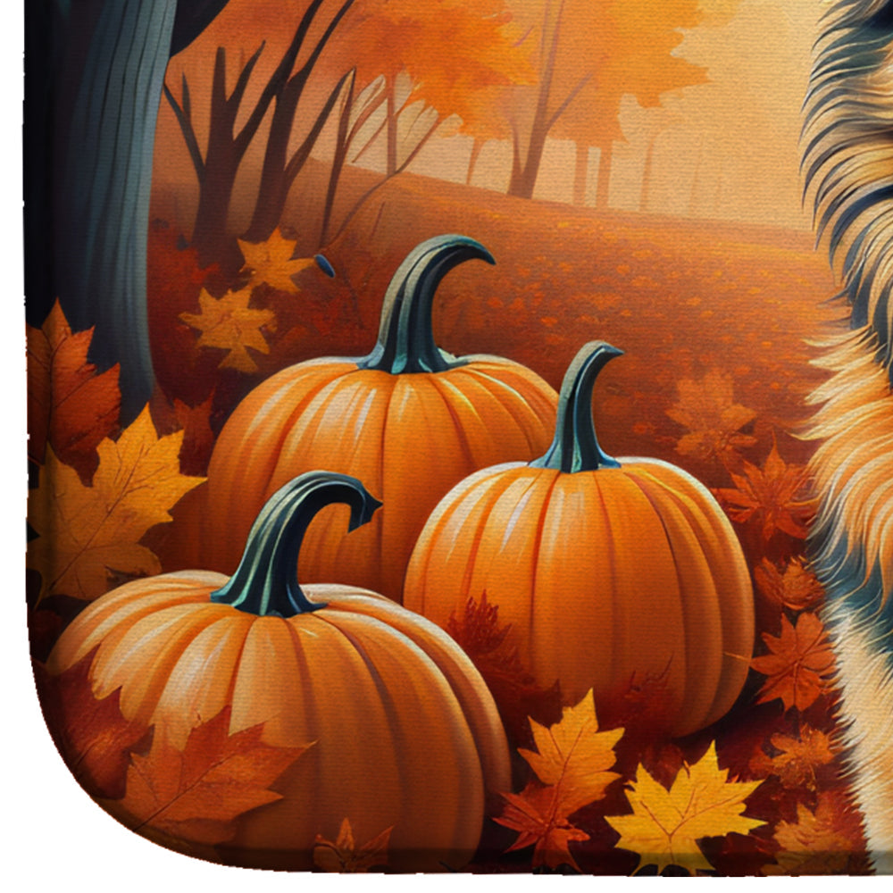 Belgian Tervuren Fall Dish Drying Mat