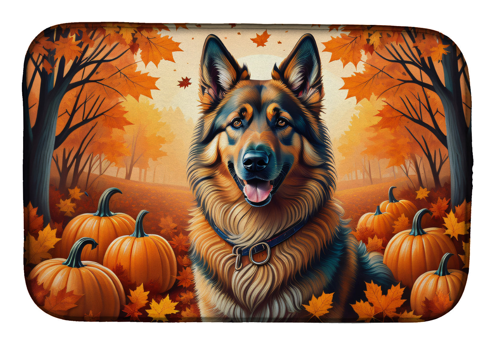 Buy this Belgian Tervuren Fall Dish Drying Mat