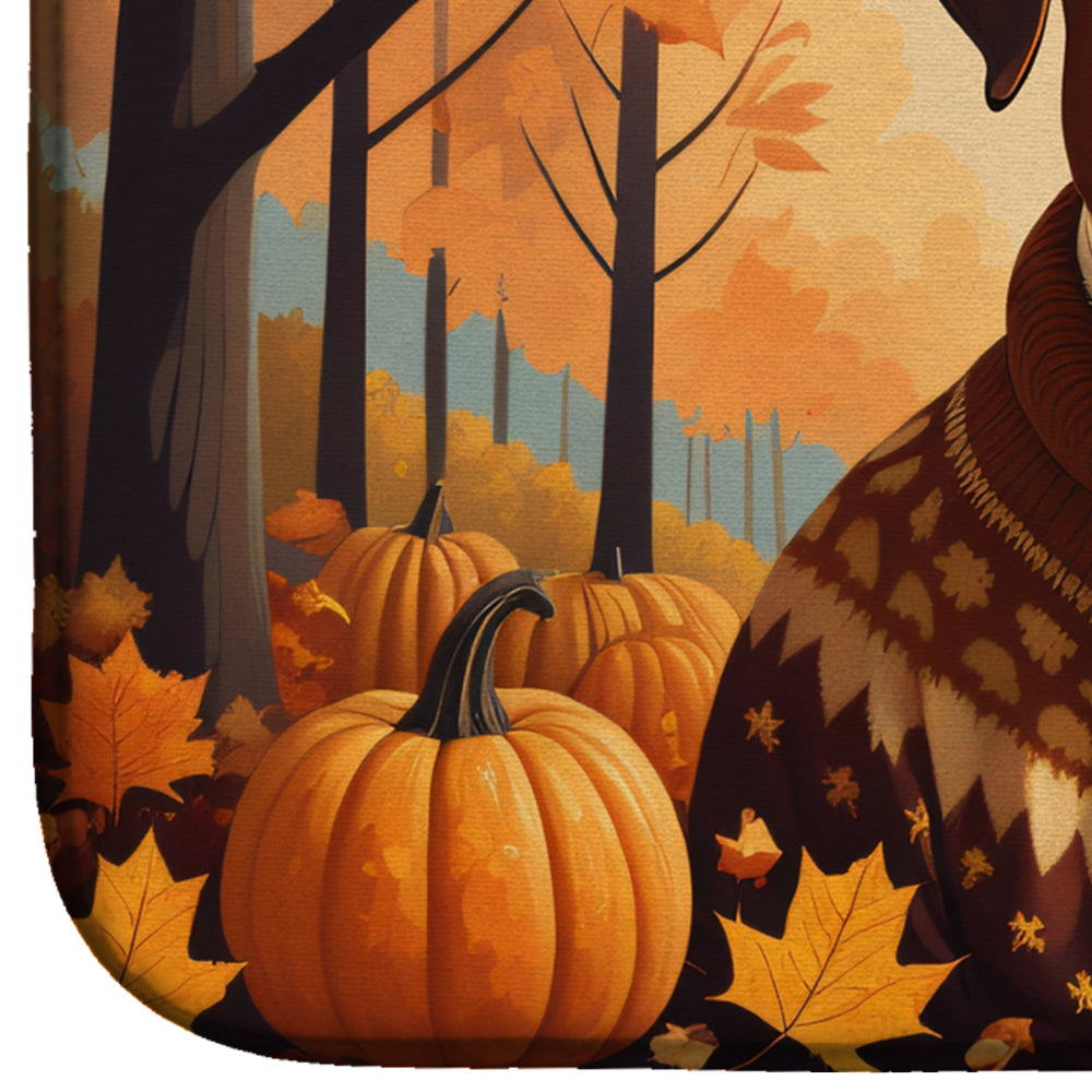 Boxer Fall Dish Drying Mat