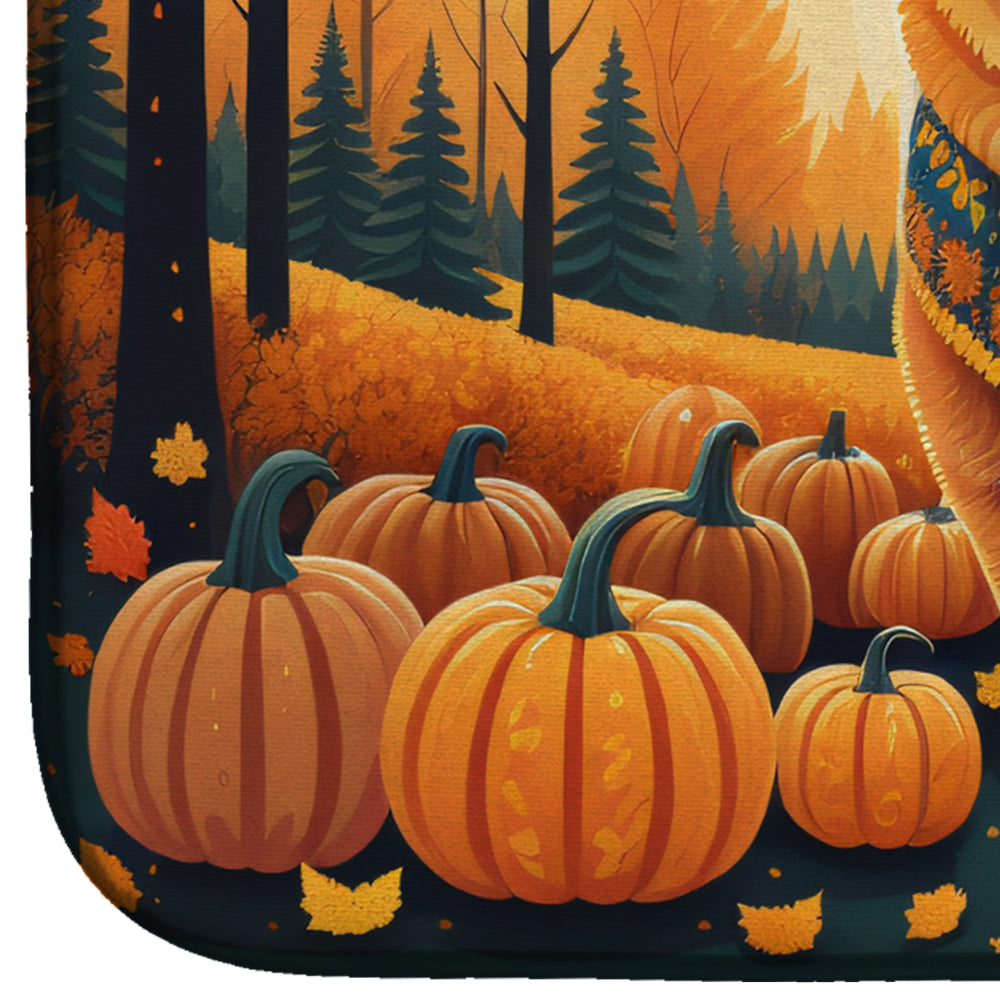 Chow Chow Fall Dish Drying Mat