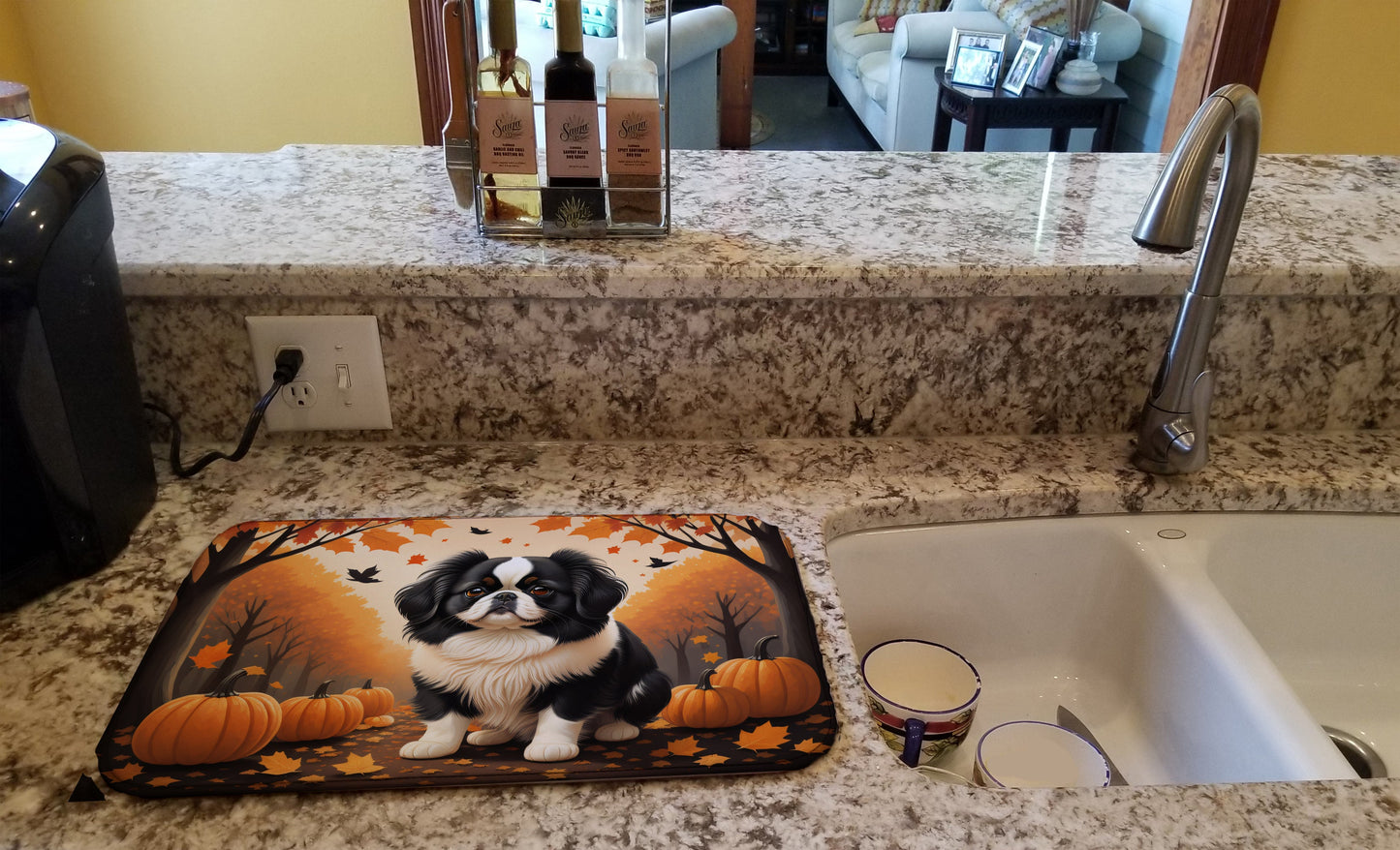Japanese Chin Fall Dish Drying Mat