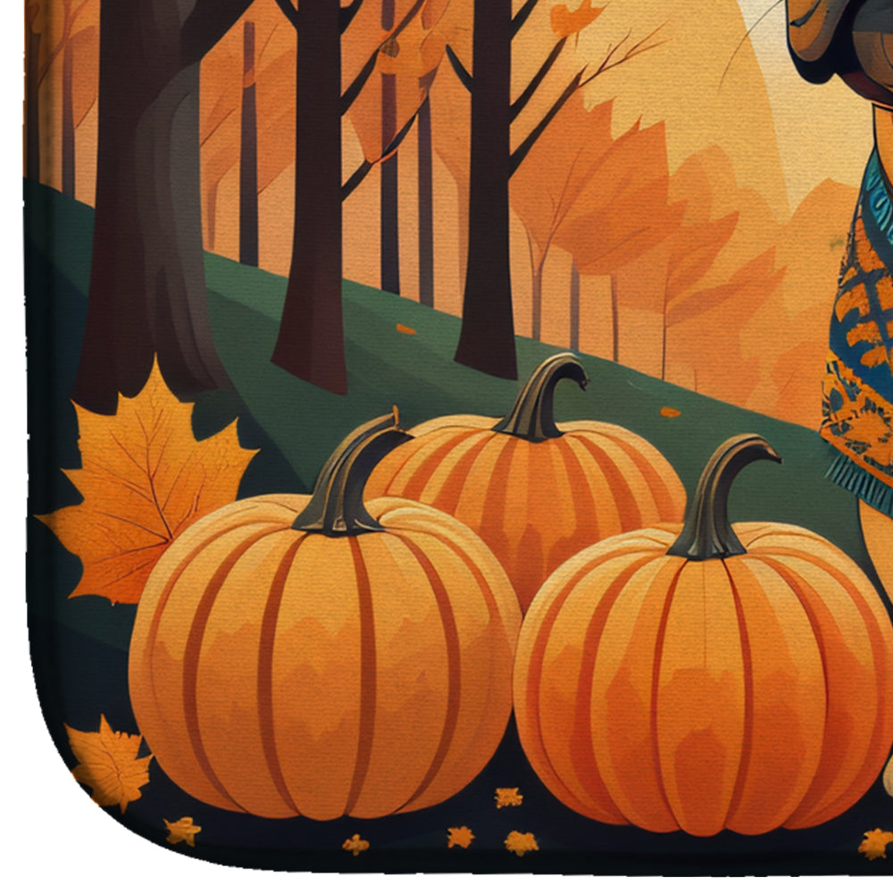 Shar Pei Fall Dish Drying Mat