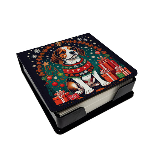 Buy this Beagle Christmas PU Leather Note Paper Holder