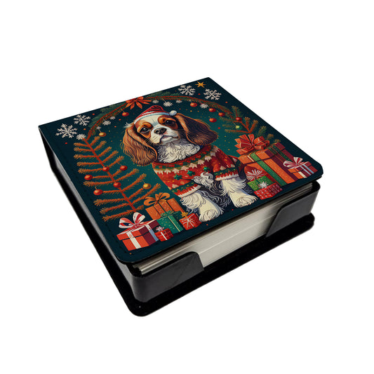 Buy this Cavalier King Charles Spaniel Christmas PU Leather Note Paper Holder