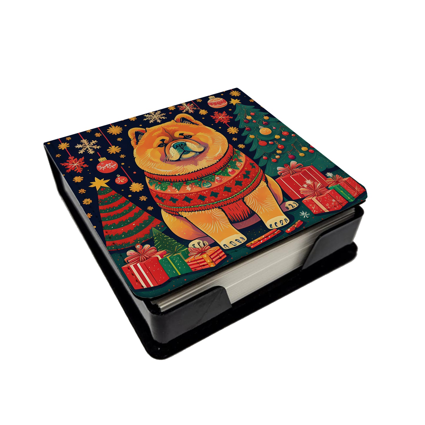 Buy this Chow Chow Christmas PU Leather Note Paper Holder