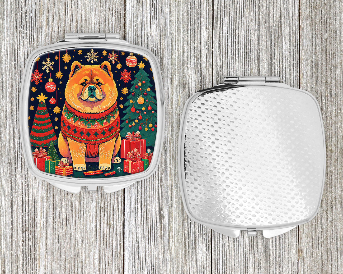 Chow Chow Christmas Compact Mirror