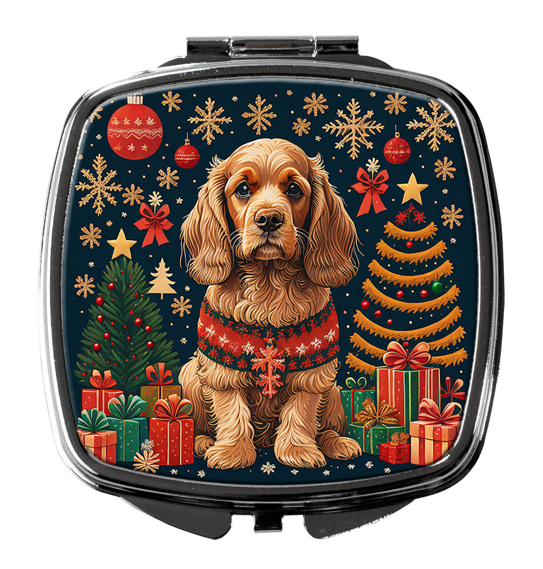 Buy this Cocker Spaniel Christmas Compact Mirror