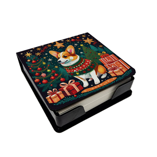 Buy this Corgi Christmas PU Leather Note Paper Holder