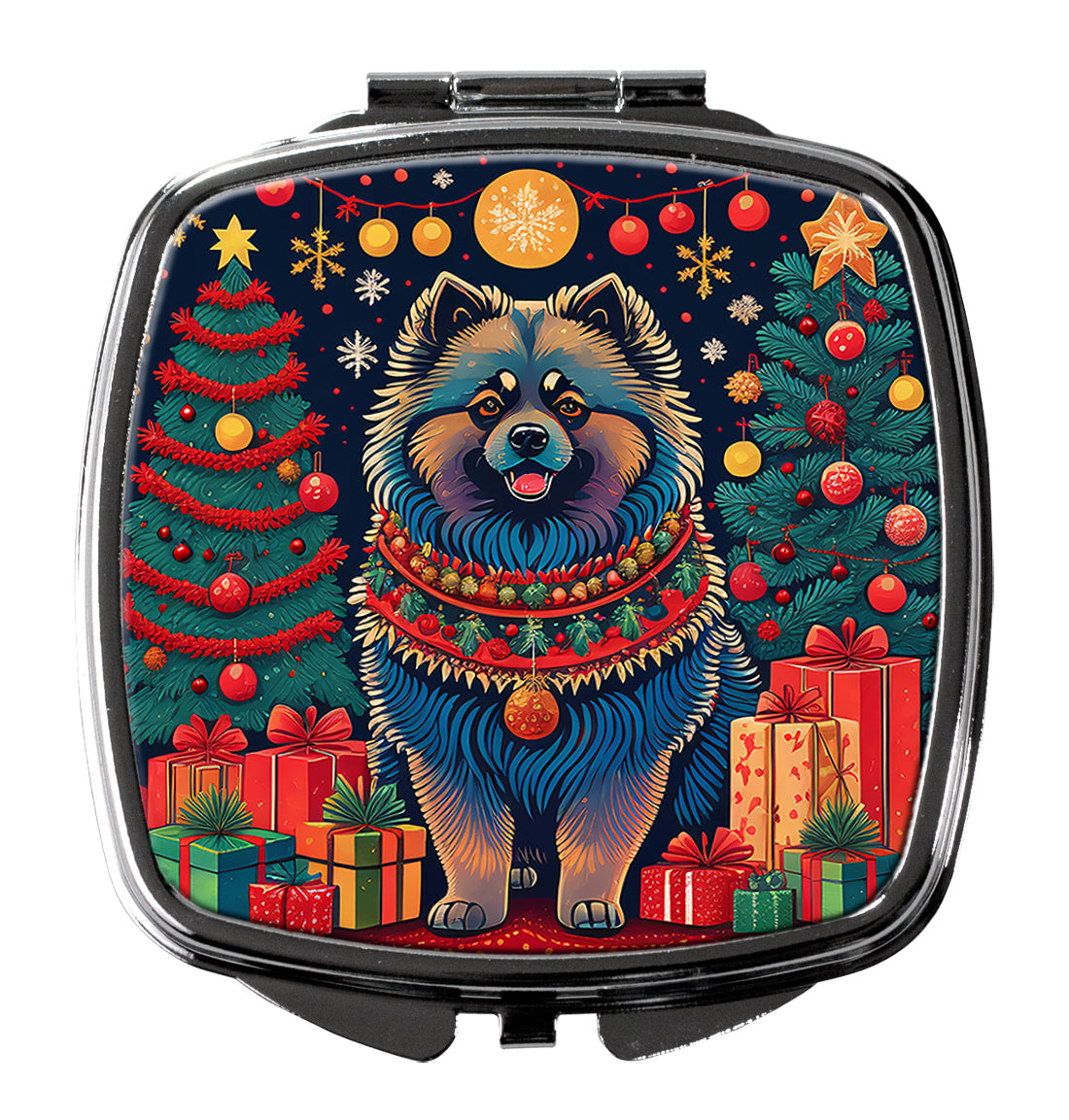 Buy this Keeshond Christmas Compact Mirror