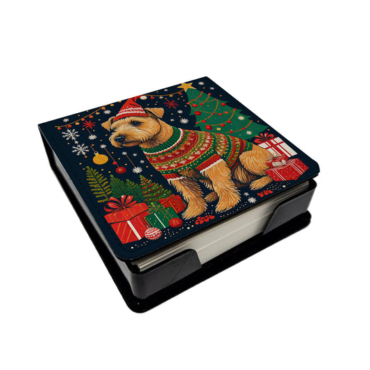 Buy this Lakeland Terrier Christmas PU Leather Note Paper Holder