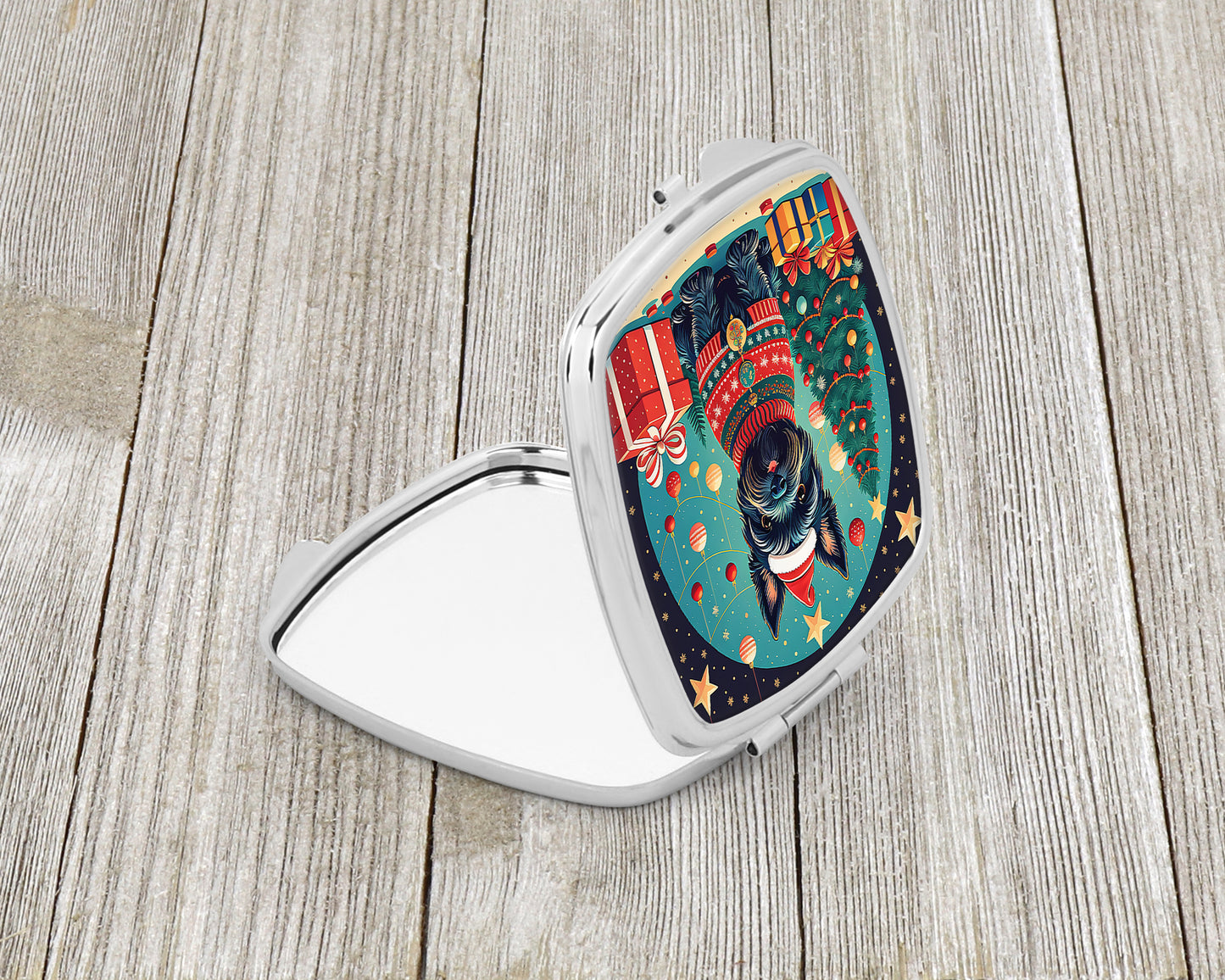 Scottish Terrier Christmas Compact Mirror