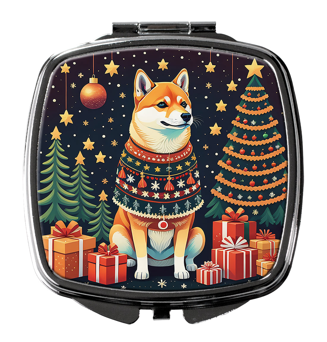 Buy this Shiba Inu Christmas Compact Mirror