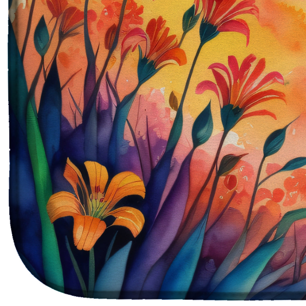 Alstroemerias in Color Dish Drying Mat