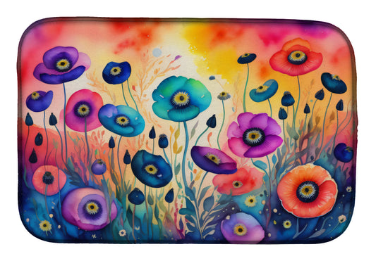 Buy this Anemones in Color Dish Drying Mat