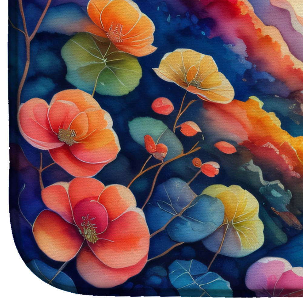 Begonias in Color Dish Drying Mat