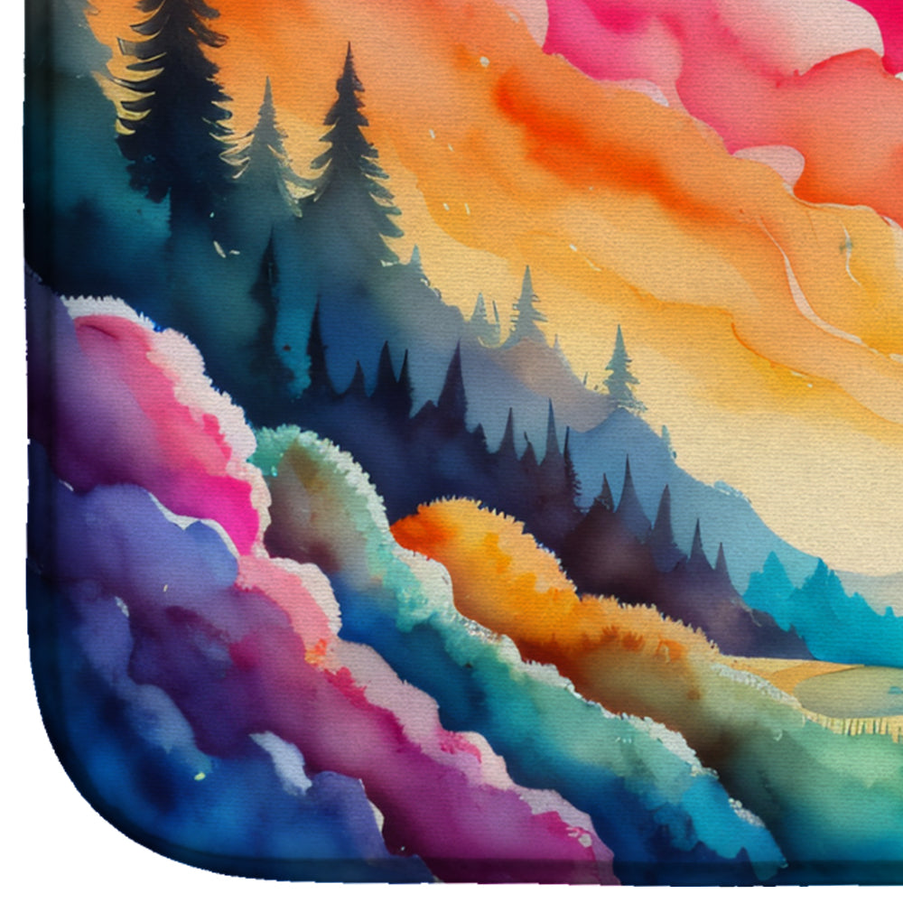 Dusty Miller in Color Dish Drying Mat