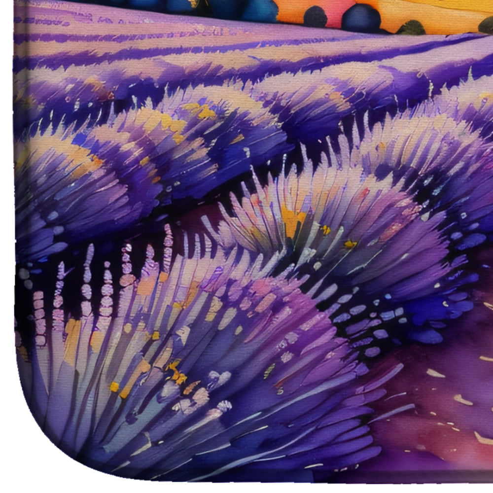 English Lavender in Color Dish Drying Mat