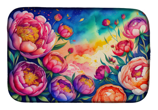 Buy this Peonies in Color Dish Drying Mat