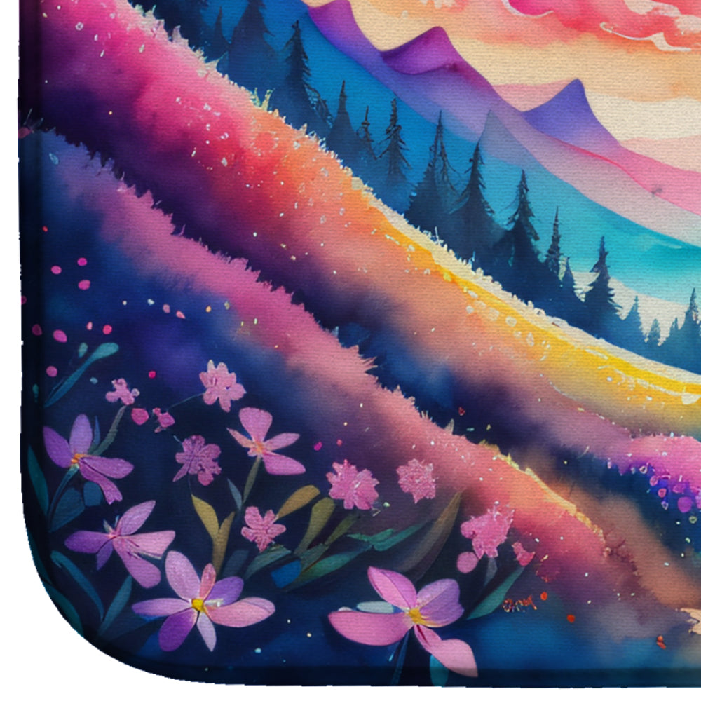 Phlox in Color Dish Drying Mat