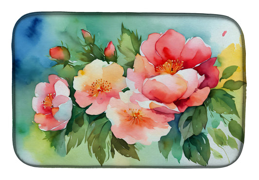 Buy this Georgia Cherokee Rose in Watercolor Dish Drying Mat