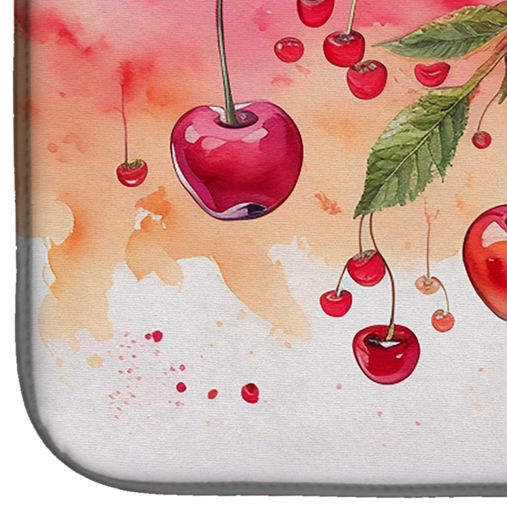 Colorful Cherries Dish Drying Mat