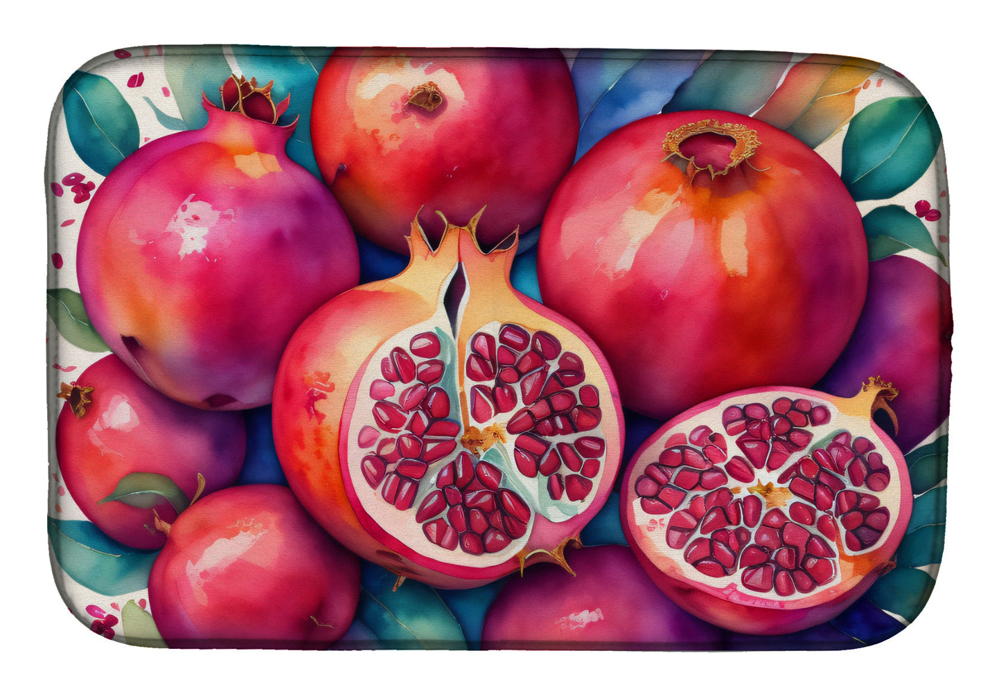 Buy this Colorful Pomegranates Dish Drying Mat