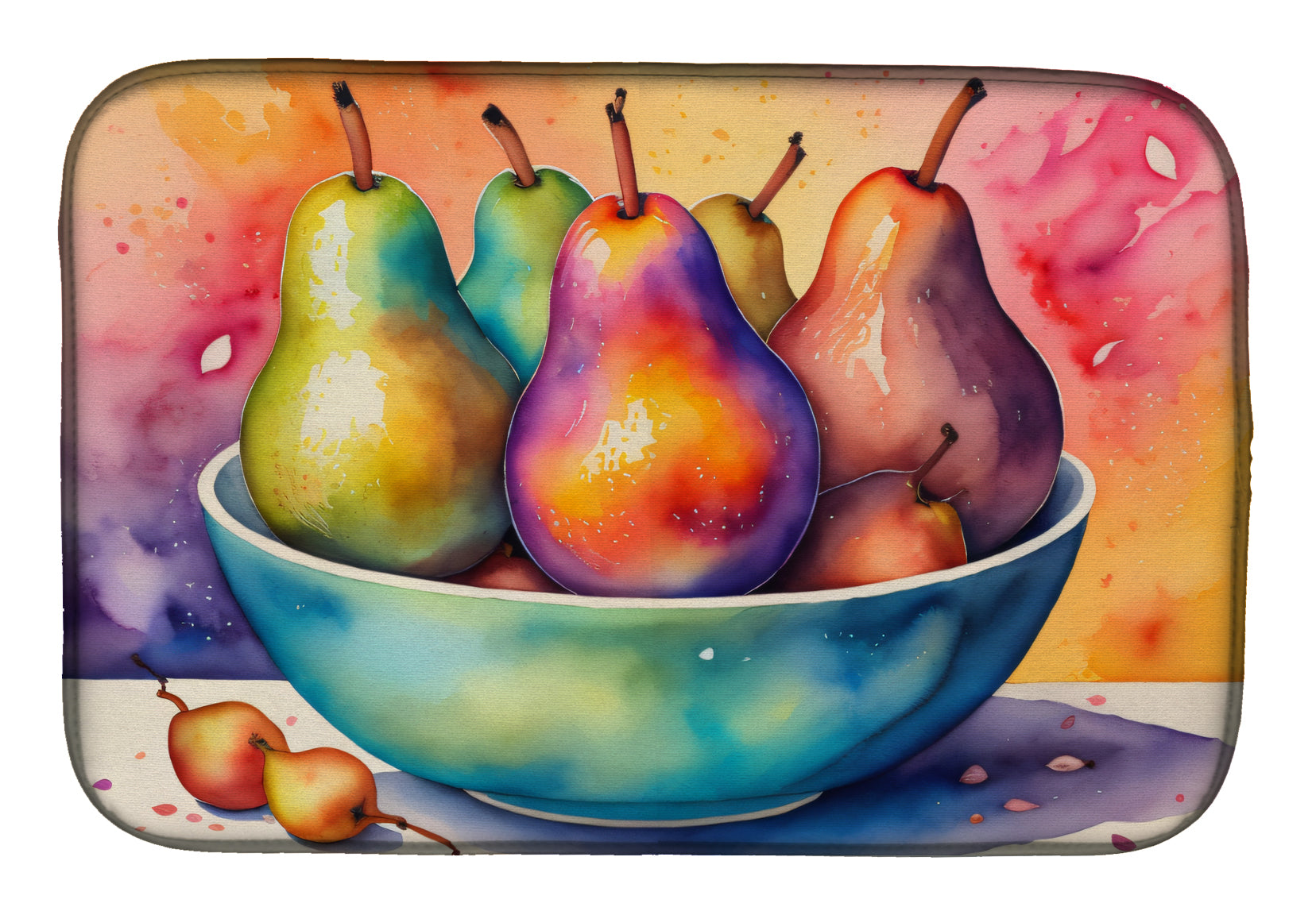Buy this Colorful Pears Dish Drying Mat