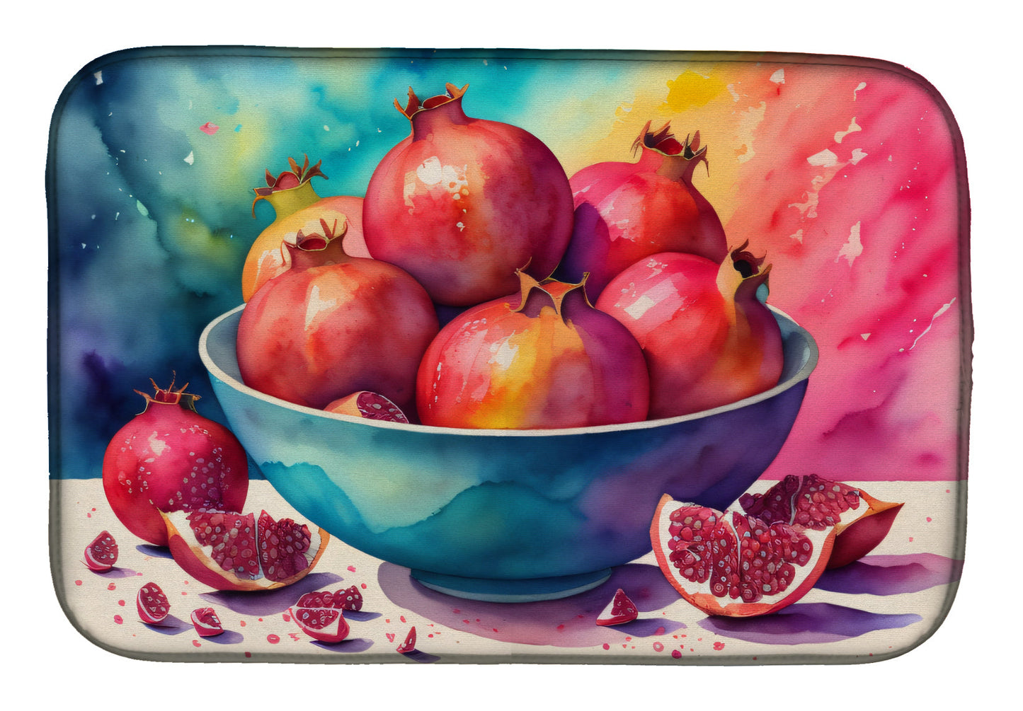 Buy this Colorful Pomegranates Dish Drying Mat
