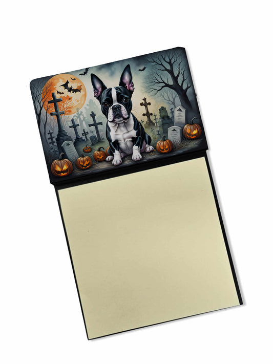 Buy this Boston Terrier Spooky Halloween Sticky Note Holder