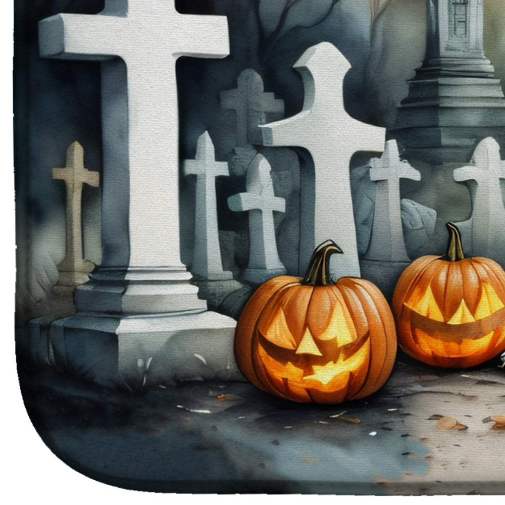 Boxer Spooky Halloween Dish Drying Mat