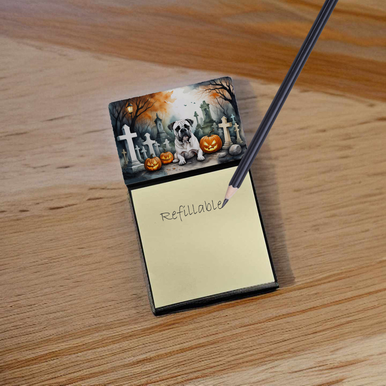 Boxer Spooky Halloween Sticky Note Holder