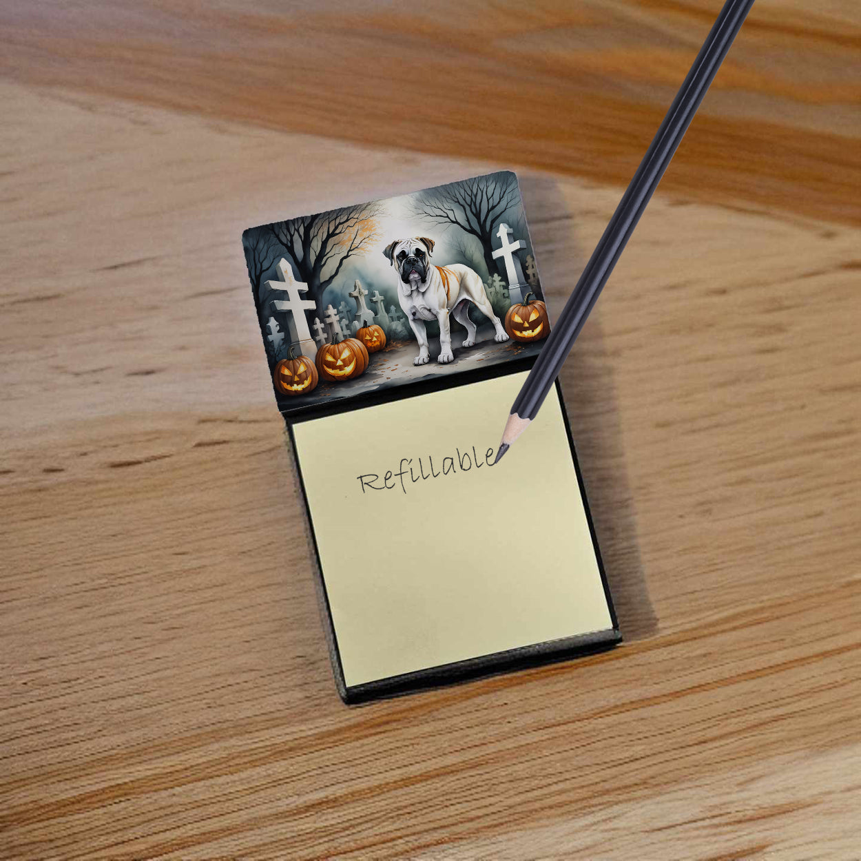 Boxer Spooky Halloween Sticky Note Holder