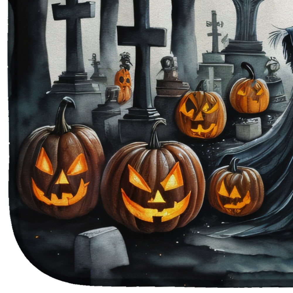 Evil Queen Spooky Halloween Dish Drying Mat