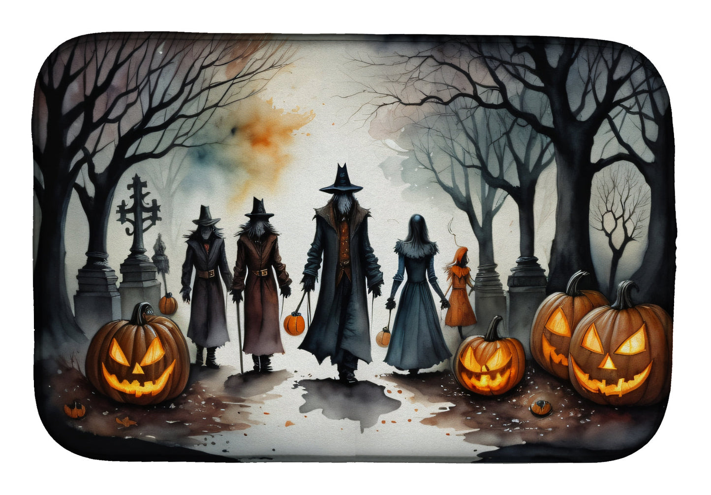 Buy this Vampires Spooky Halloween Dish Drying Mat