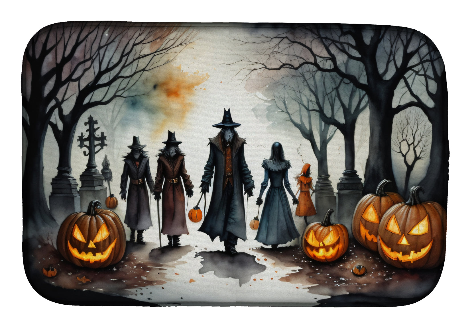 Buy this Vampires Spooky Halloween Dish Drying Mat