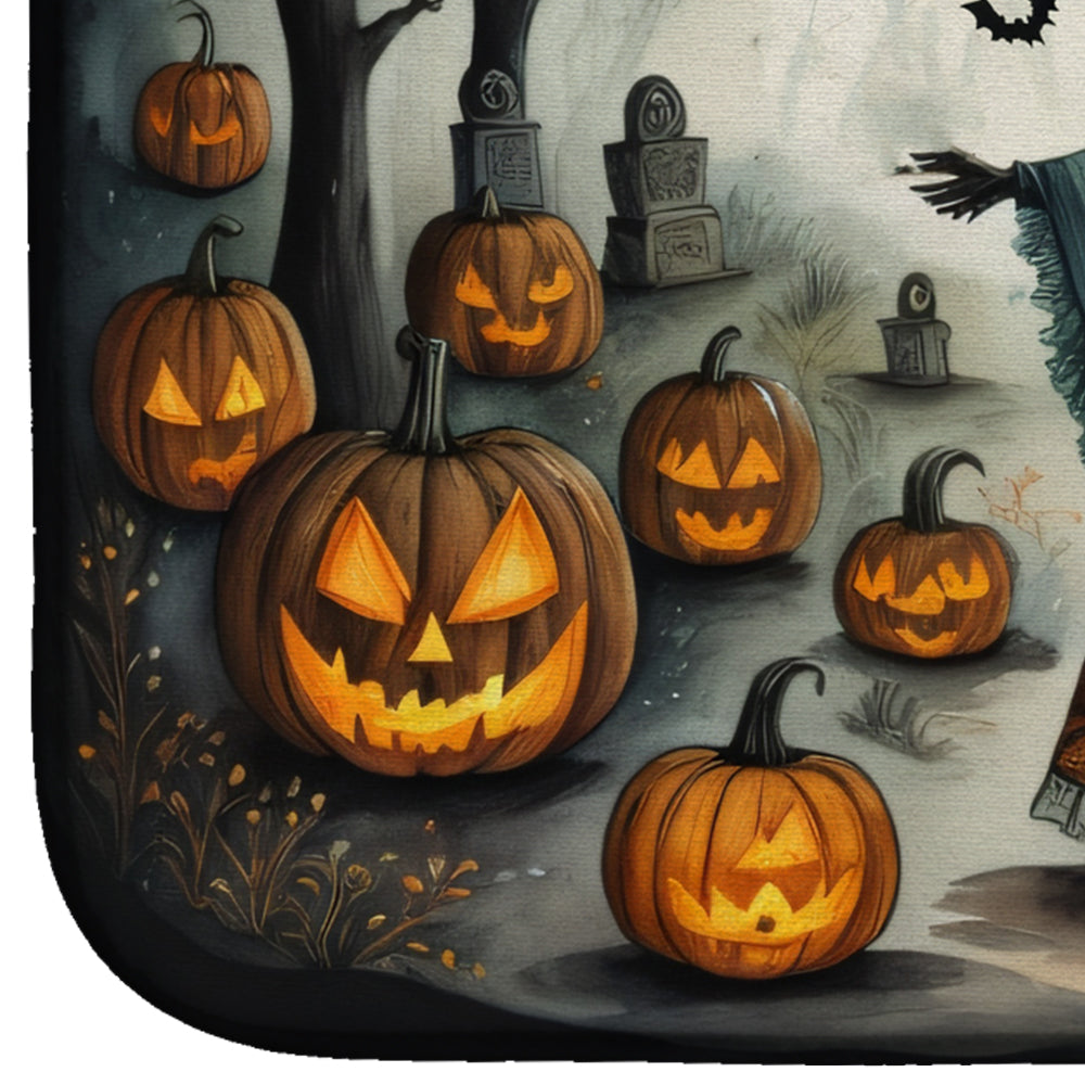 La Llorona Skeleton Spooky Halloween Dish Drying Mat