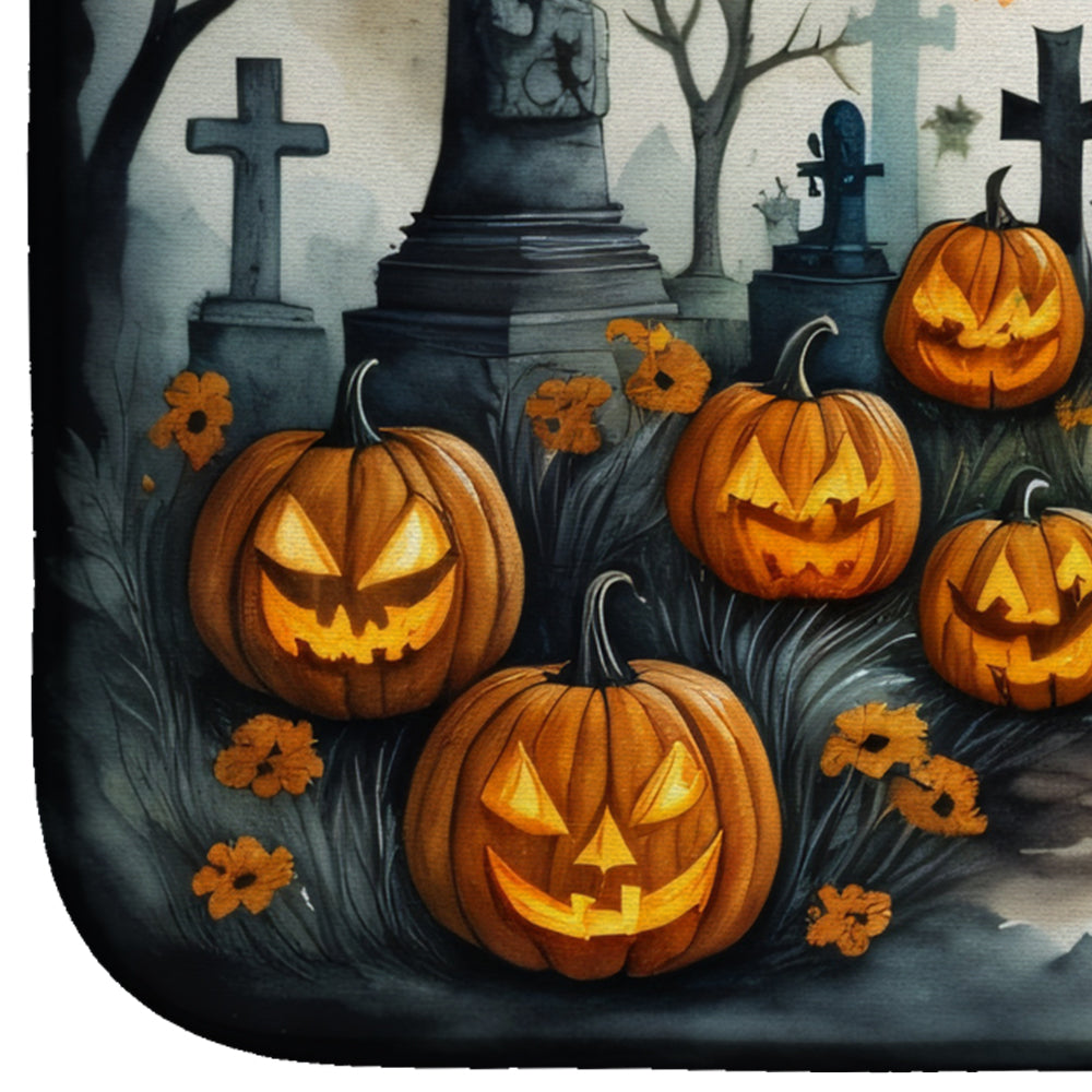 Marigold Spooky Halloween Dish Drying Mat