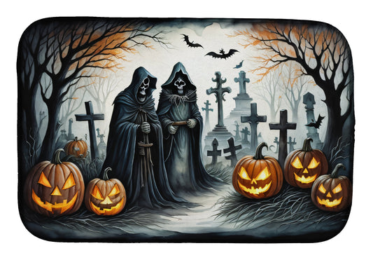 Buy this The Grim Reaper Spooky Halloween Dish Drying Mat