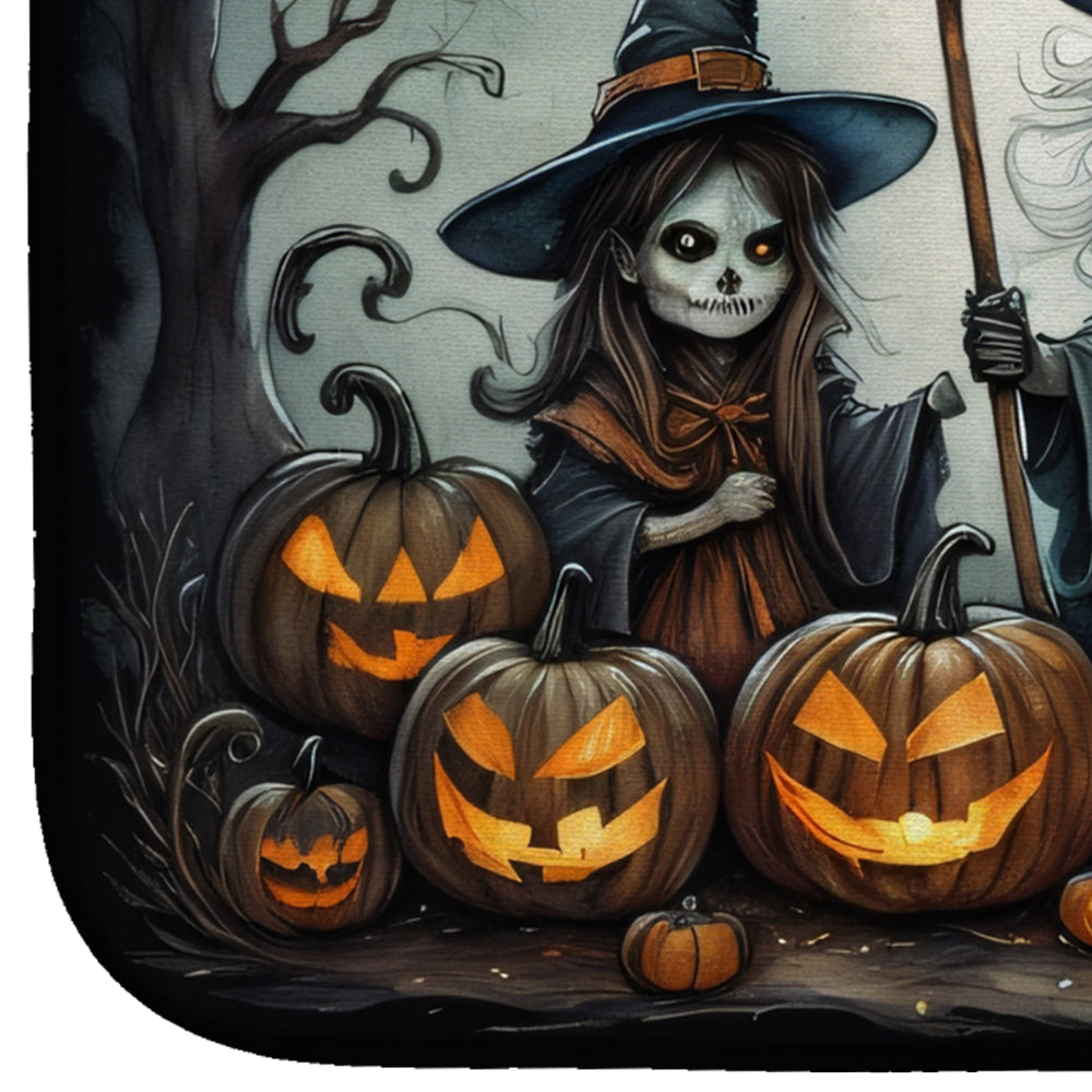Witches Spooky Halloween Dish Drying Mat