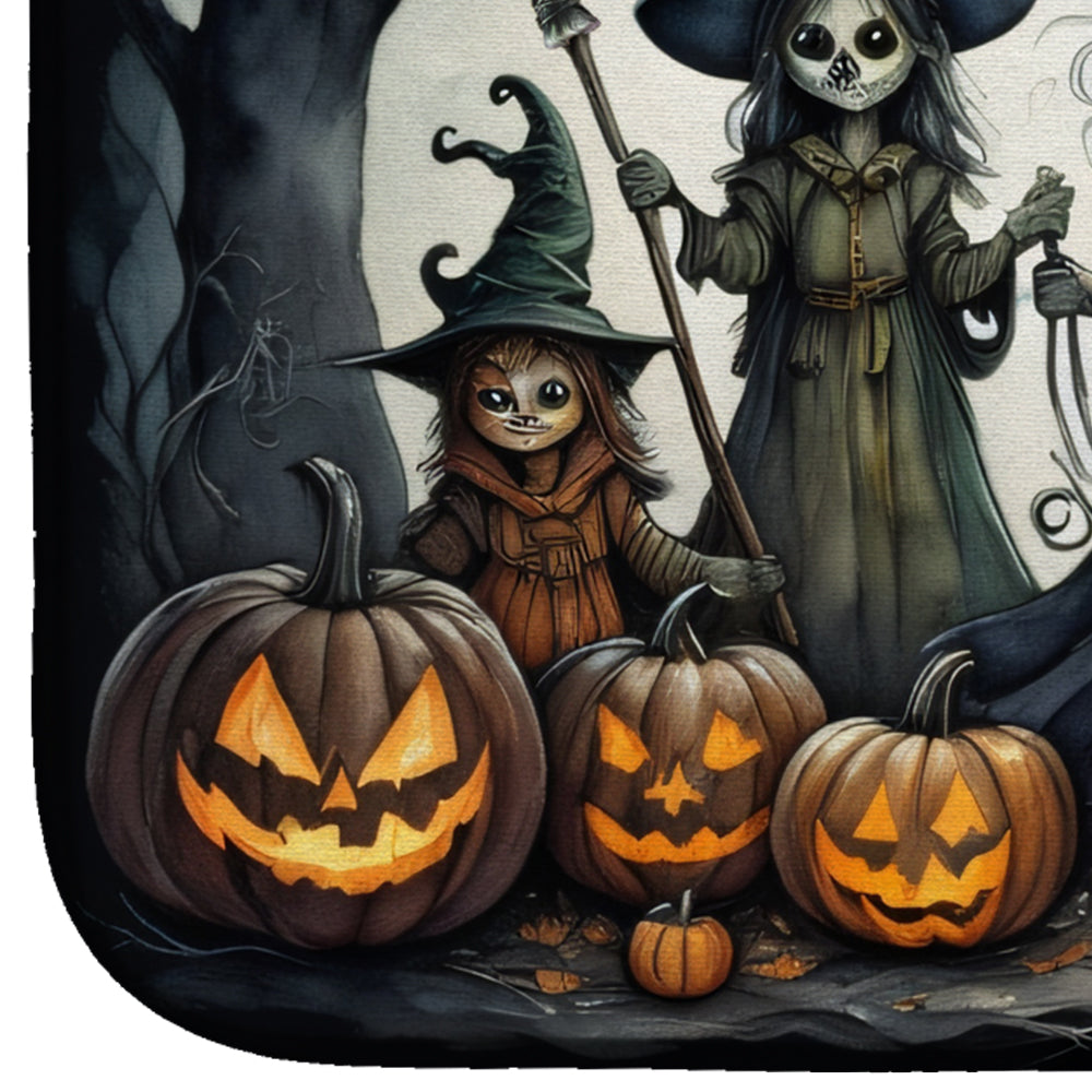 Witches Spooky Halloween Dish Drying Mat