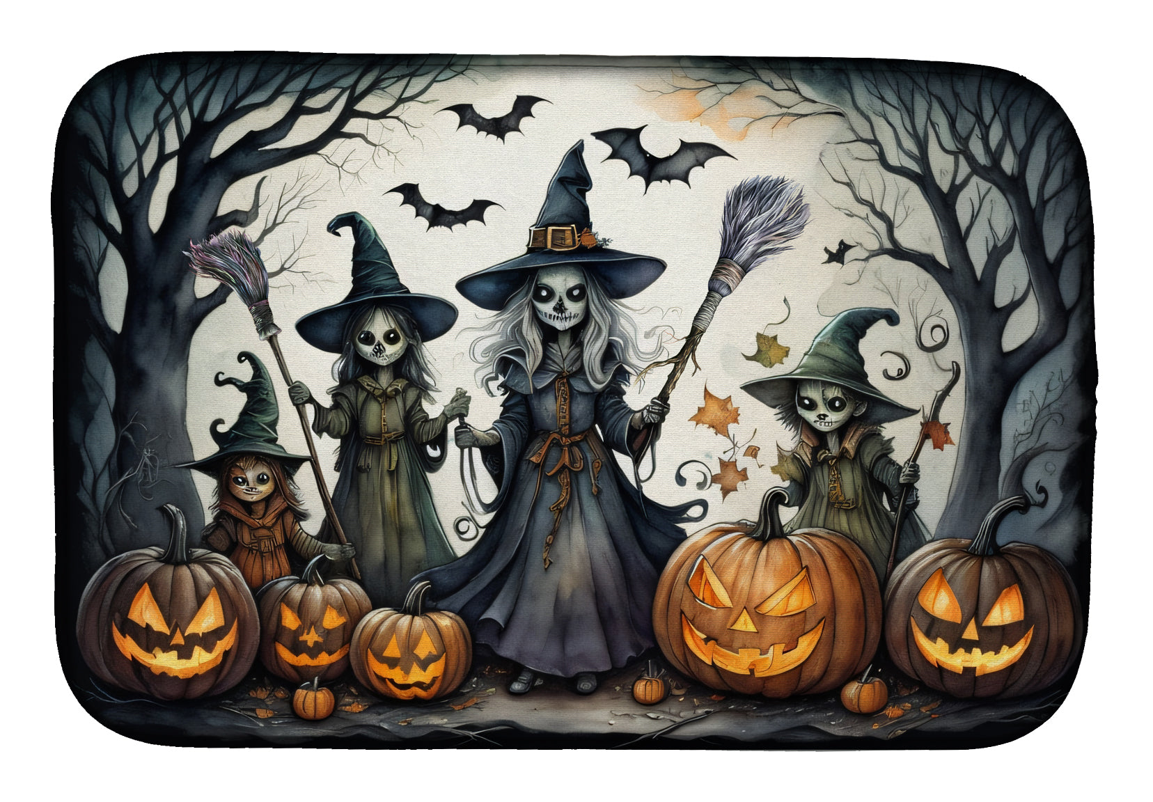 Buy this Witches Spooky Halloween Dish Drying Mat
