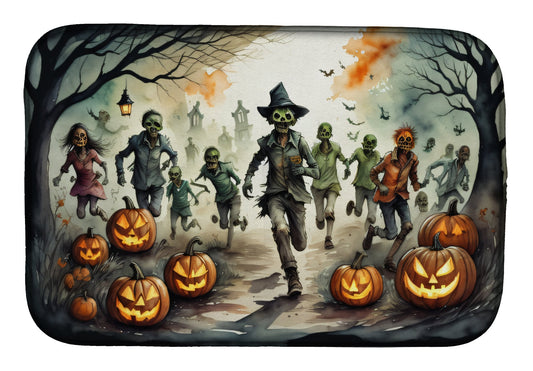 Buy this Zombies Spooky Halloween Dish Drying Mat