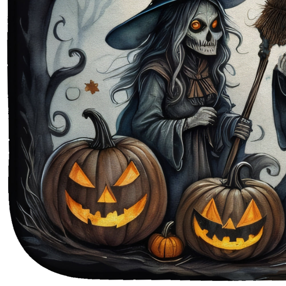 Witches Spooky Halloween Dish Drying Mat