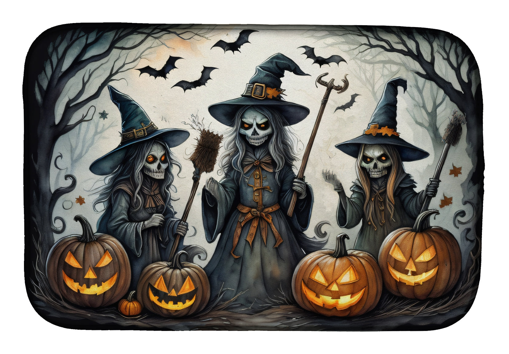 Buy this Witches Spooky Halloween Dish Drying Mat
