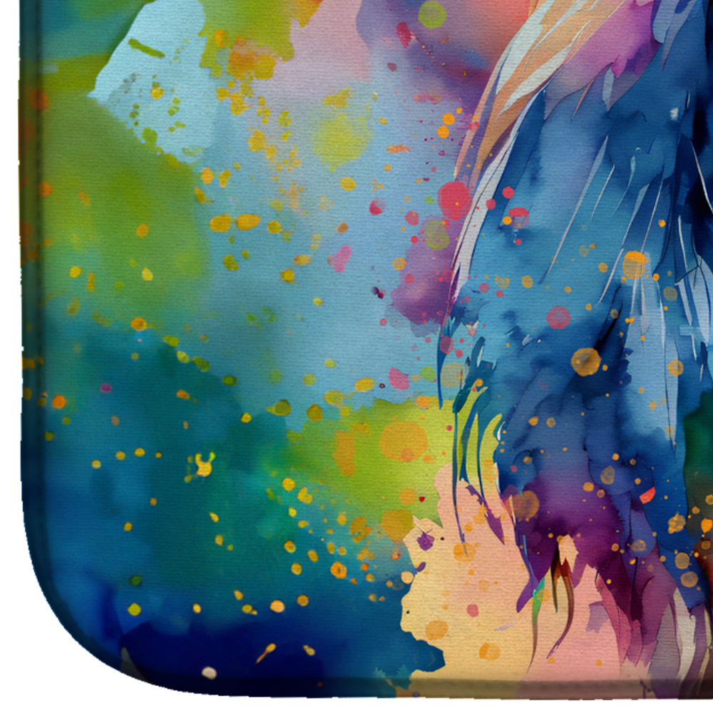 Afghan Hound Hippie Dawg Dish Drying Mat